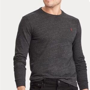 Polo Ralph Lauren Charcoal Long Sleeve Tee